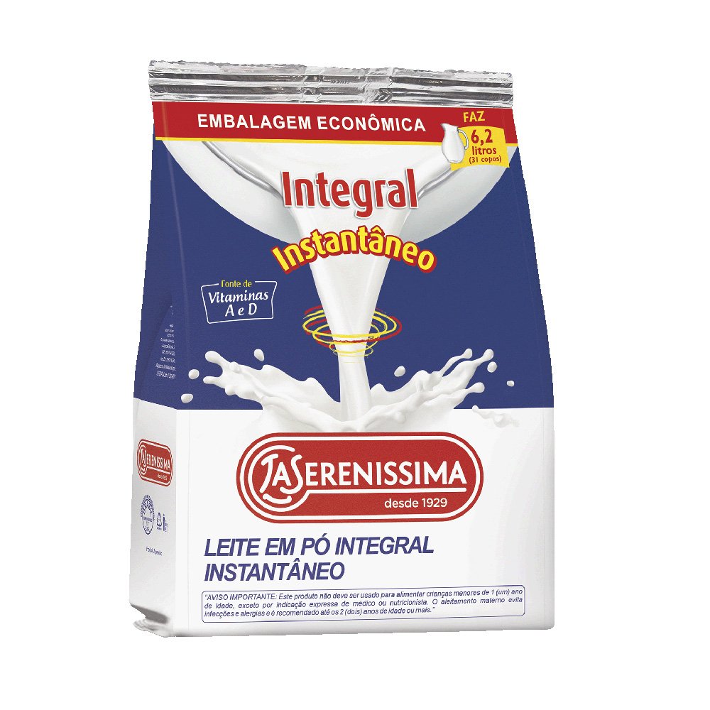 Leite Po La Serenissima Integral 800G