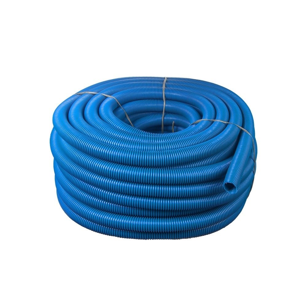 Mangueira Espiral Piscina Stylus 1.1/2pol Azul 30m