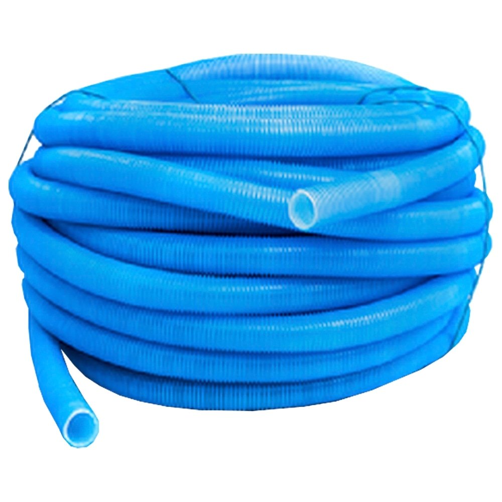 Mangueira Espiral Piscina Stylus 1.1/2 Siliconada Azul 30m