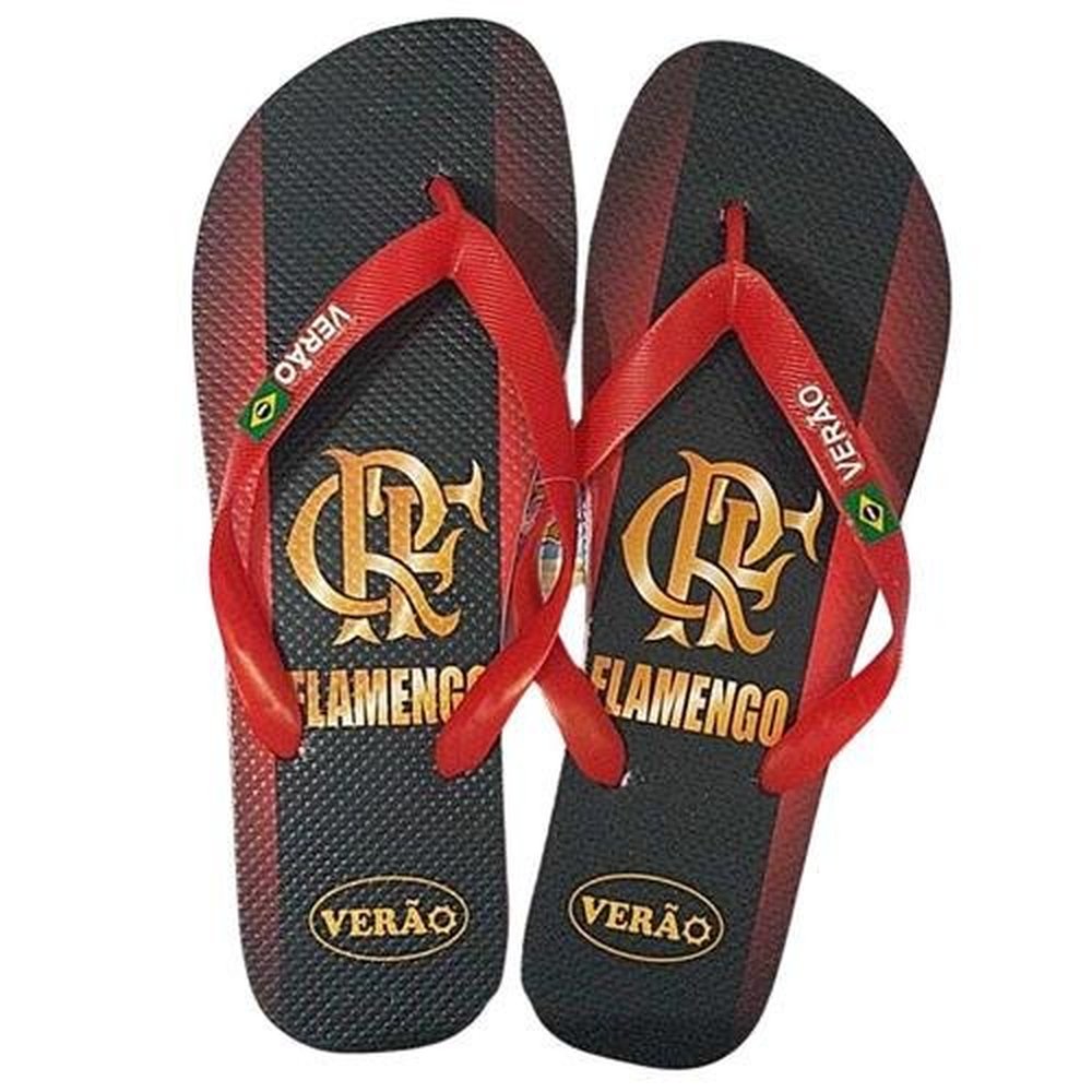 Chinelo Masculino Adulto Verao Flamengo 35/36 1X1
