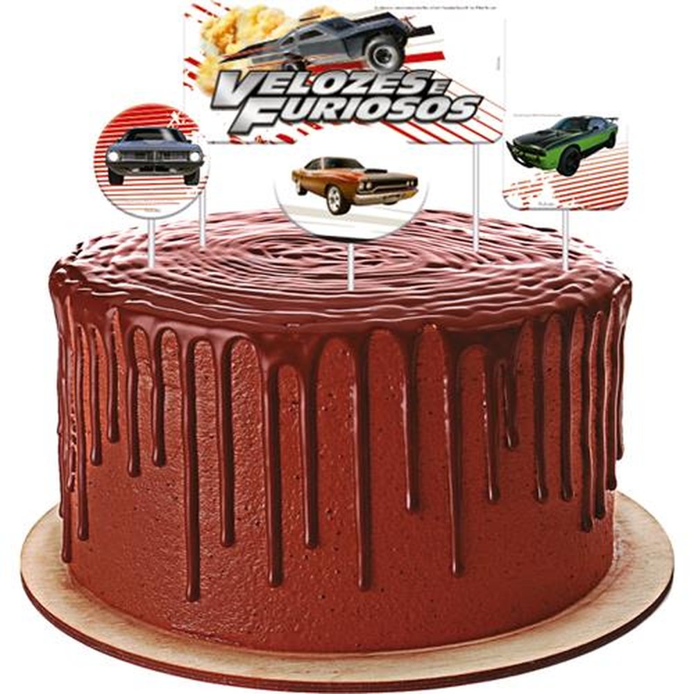 Topper Para Bolo Hot Wheels