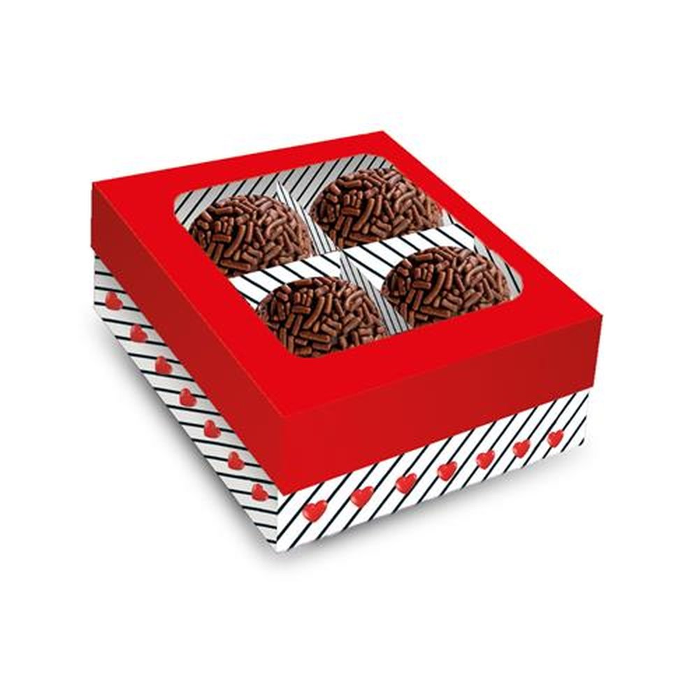 Caixa 4 Bombons Amor