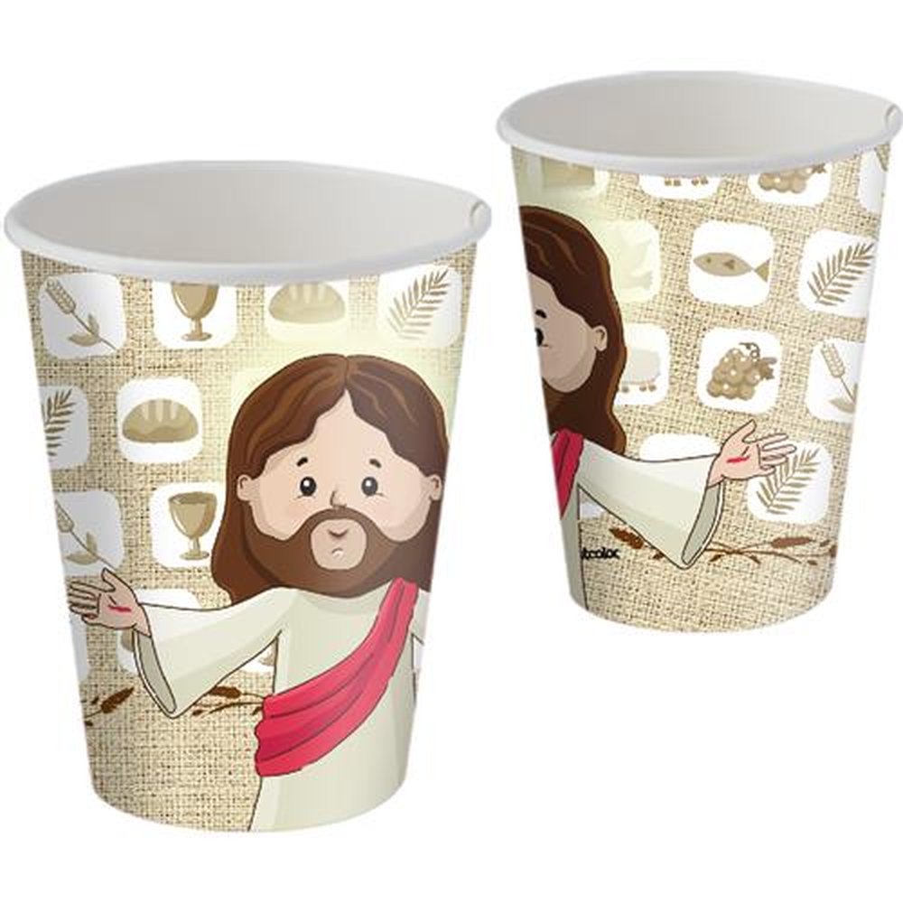 Copo Papel 200Ml Pascoa Jesus