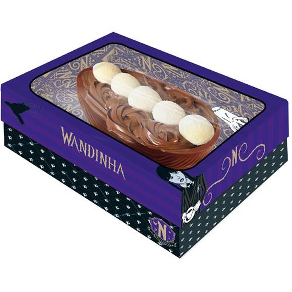 Caixa Ovo 3 Em 1 Tampa Com Visor M Wandinha