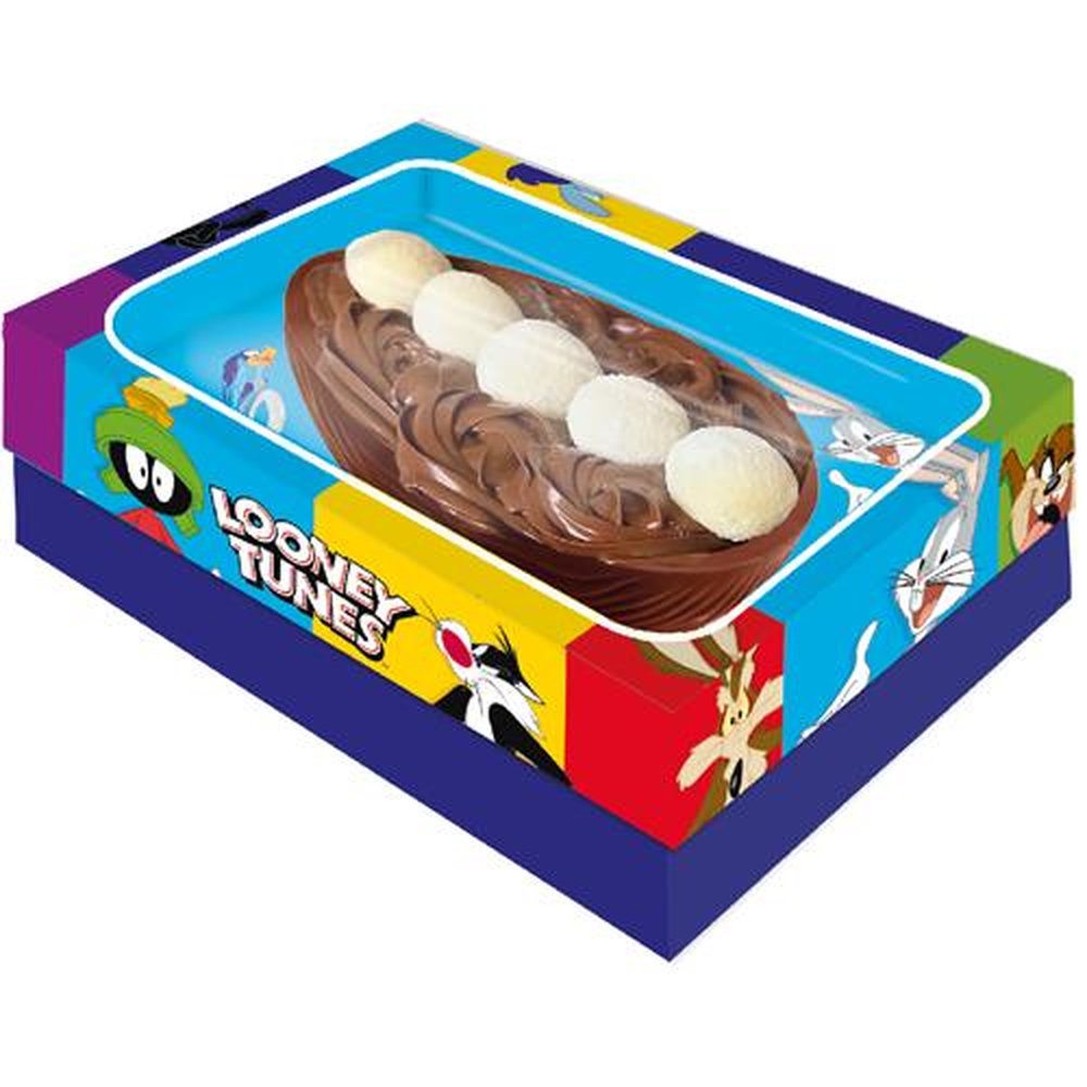 Caixa Ovo 3 Em 1 Tampa Com Visor P Looney Tunes