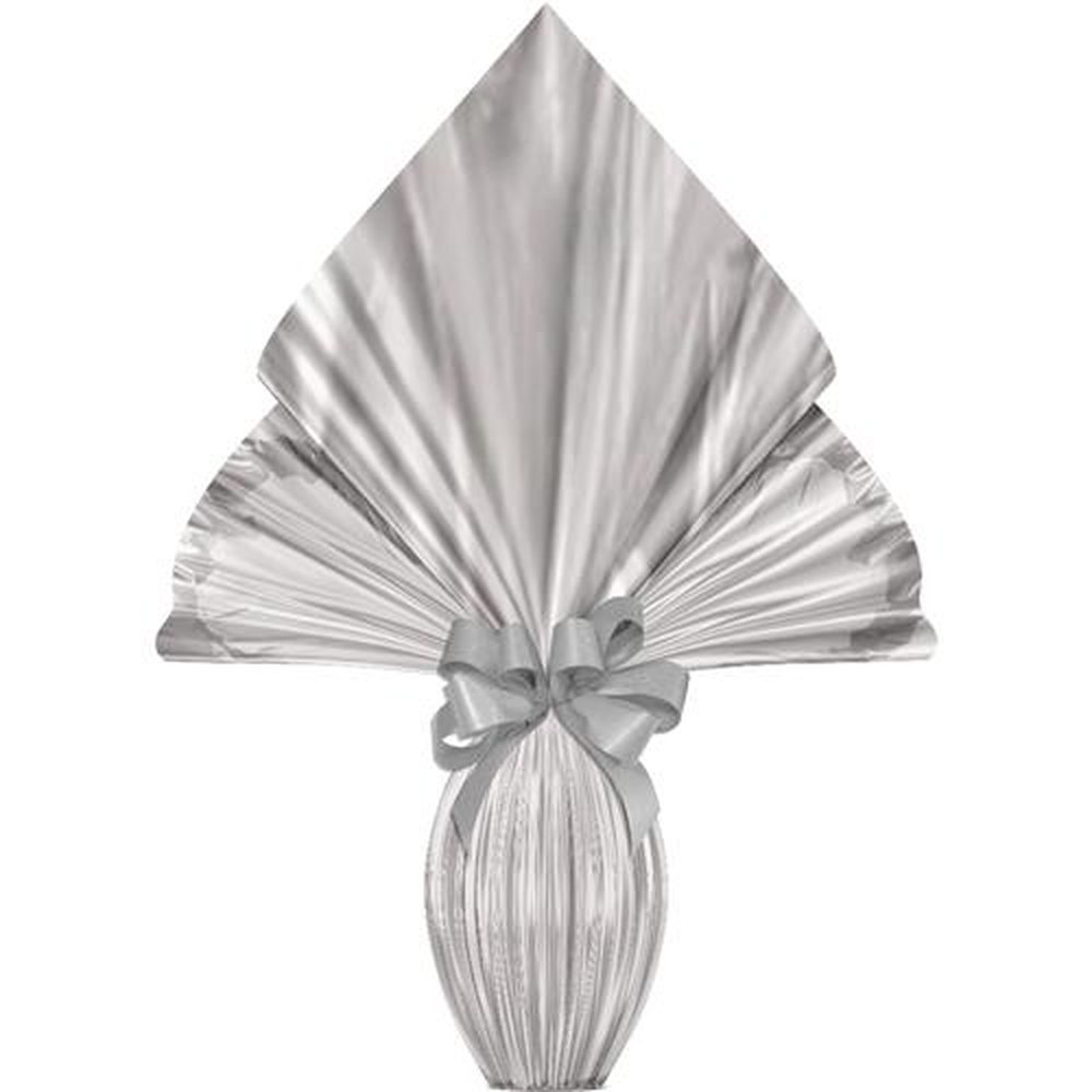 Saco Poli Pratic 34Cm X 34Cm Pascoa Prata - Embalagem com 25 unidades.