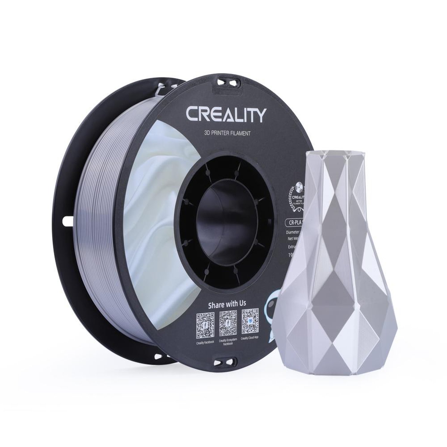 Filamento Creality Cr-silk (prata) 1,75mm - 3301120007