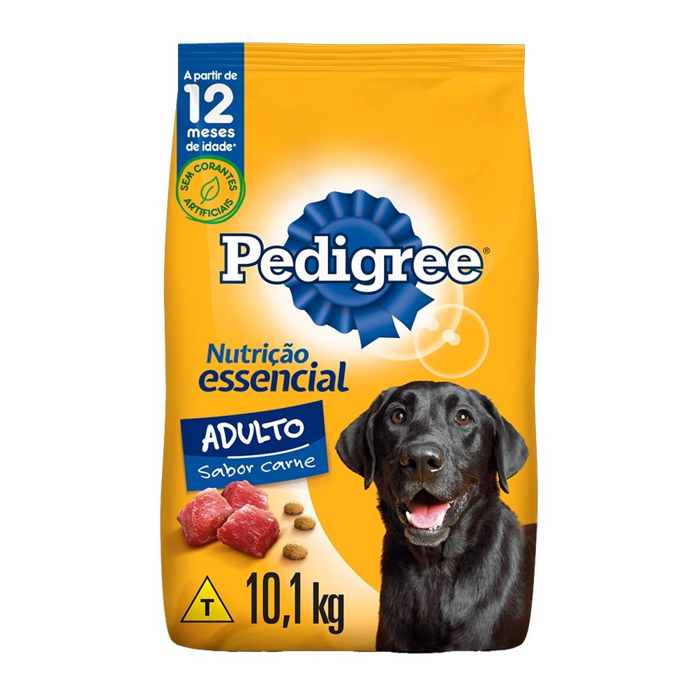 Ração Pedigree Carne Nutrição Essesncial 10,1 Kg