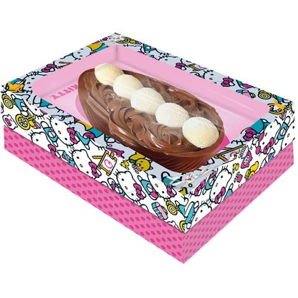 Caixa Ovo 3 Em 1 Tampa Com Visor M Hello Kitty Rosa