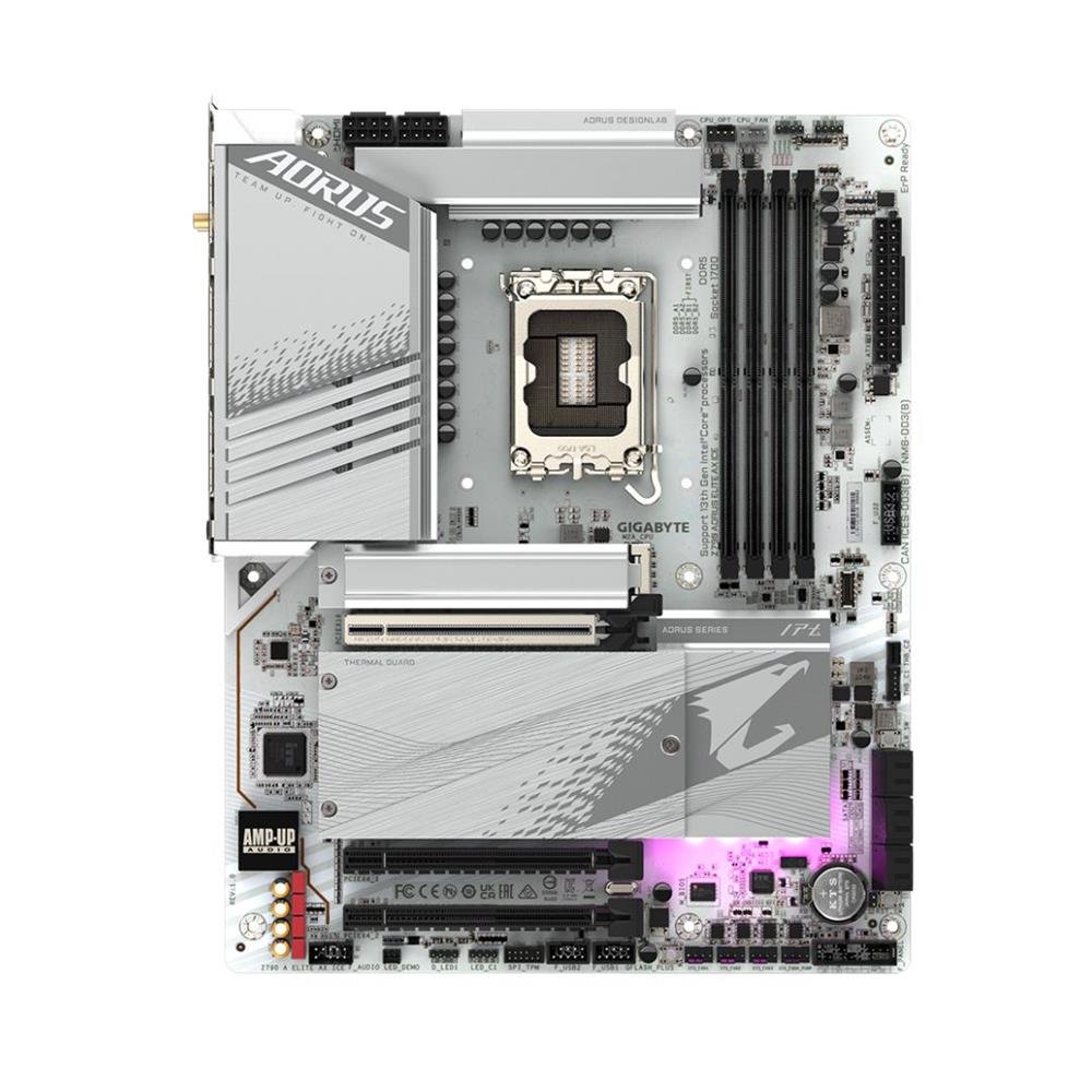 Placa Mãe Gigabyte Z790M Aorus Elite AX, Wi-Fi, Chipset Z790, Intel LGA 1700, mATX, DDR5