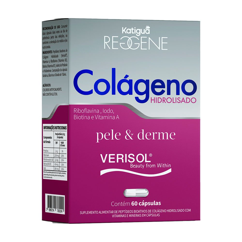 Colageno Katigua Verisol Pele e Derm 60cps