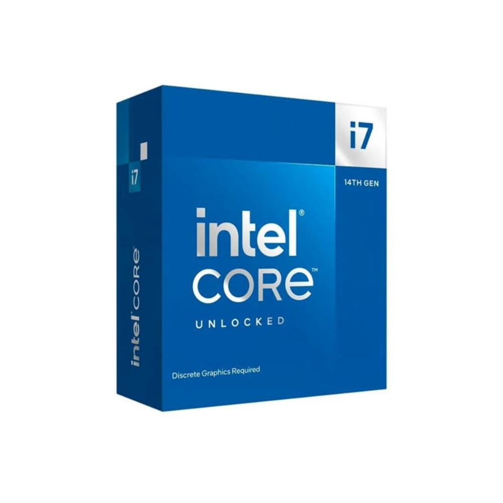 Processador Intel Core i7-14700KF, 14ª Geração, 5.6 GHz Max Turbo, Cache 33MB, 20 Núcleos, 28 Threads, LGA1700 - BX8071514700KF