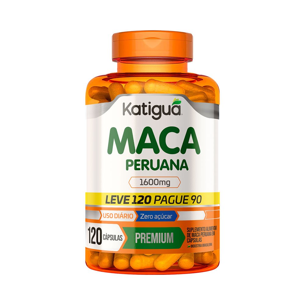Maca Peruana 1600mg 120 Capsulas Katigua