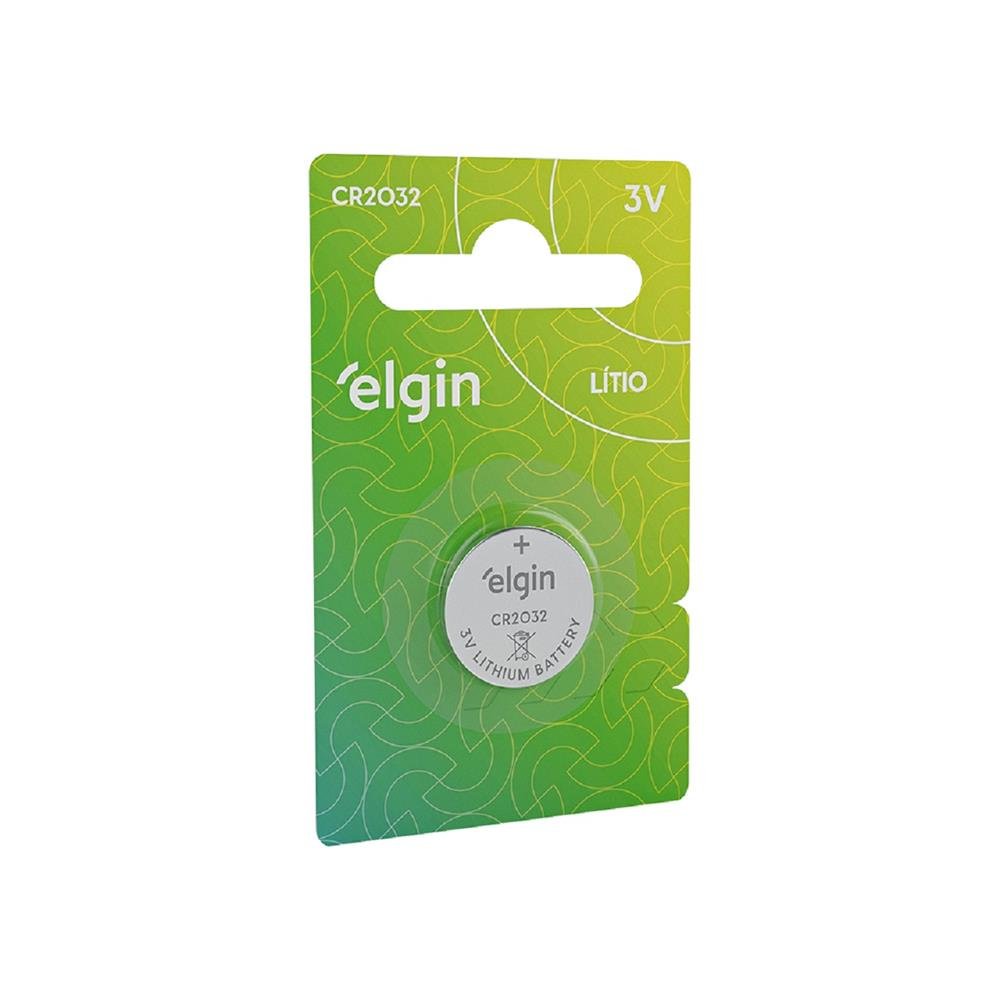 Pilha Moeda Elgin litio CR2032 3V 200MAH