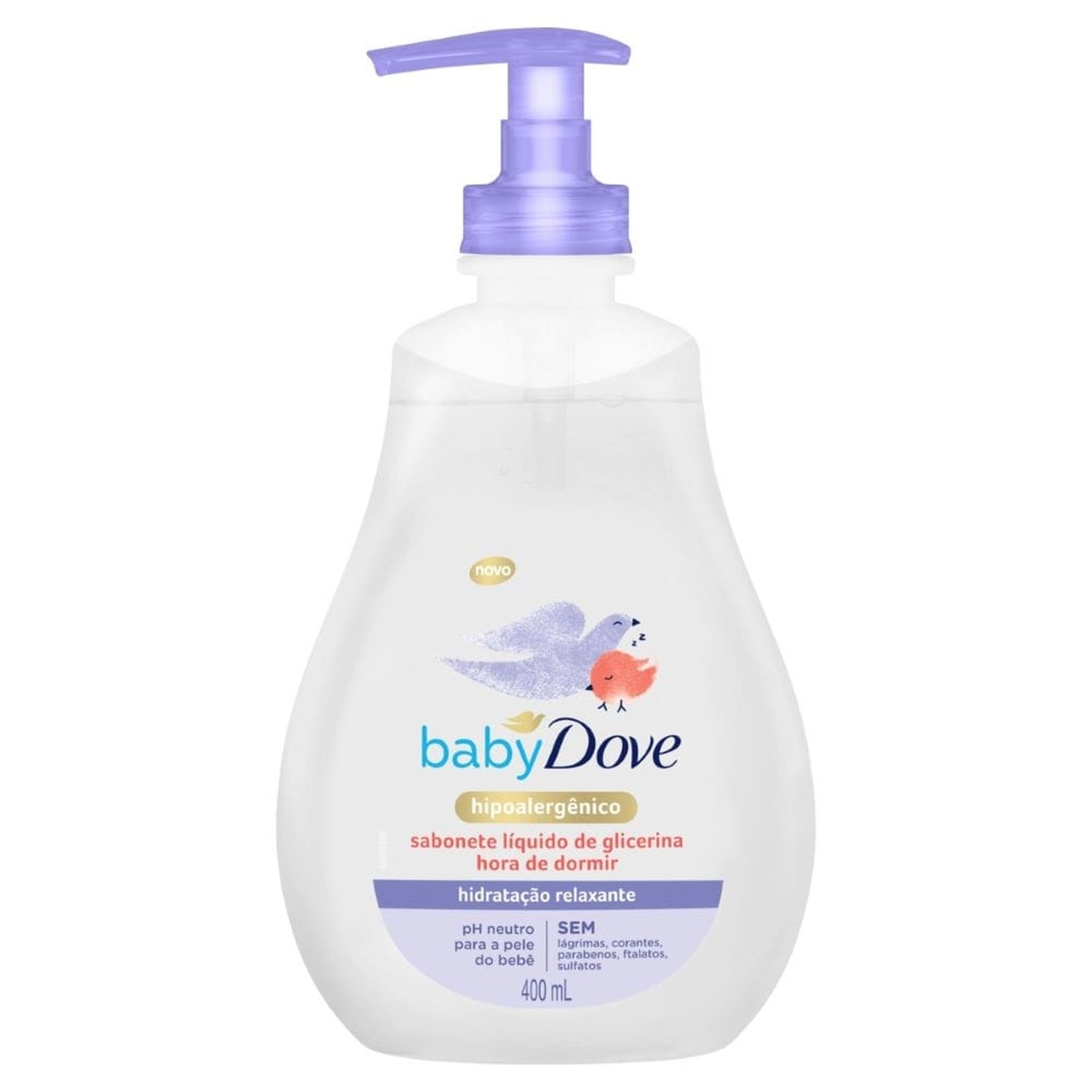 Sabonete Liquido Dove Glicerina Hora de Dormir Hidratação Relaxante 400ml