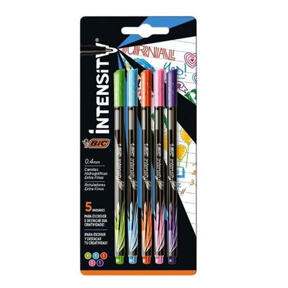 Canetinha Bic Intensitv 5X1