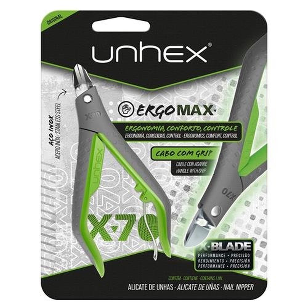 Alicate Merheje Para Unhas X70 Unhex Verde Limao Unidade