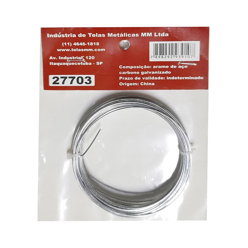 Arame Galvanizado 18C/10M=1,24Mm "Mm"