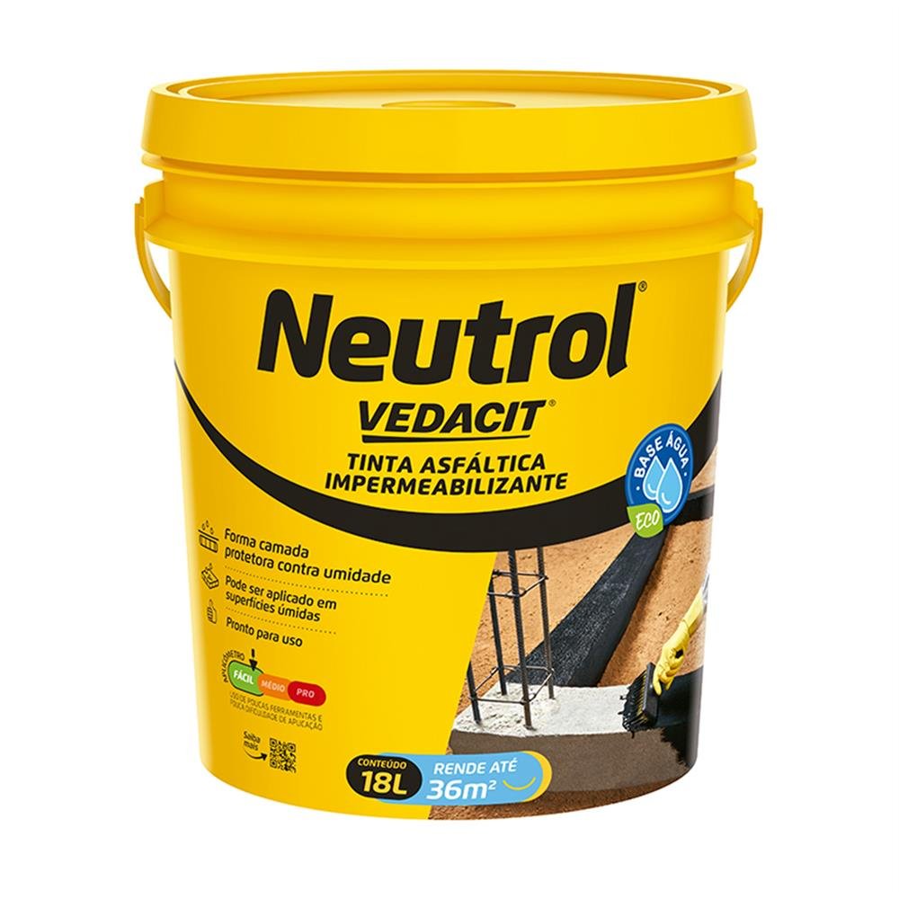Neutrol Tinta Asfaltica Neutrol Acqua 18L | Martins Atacado