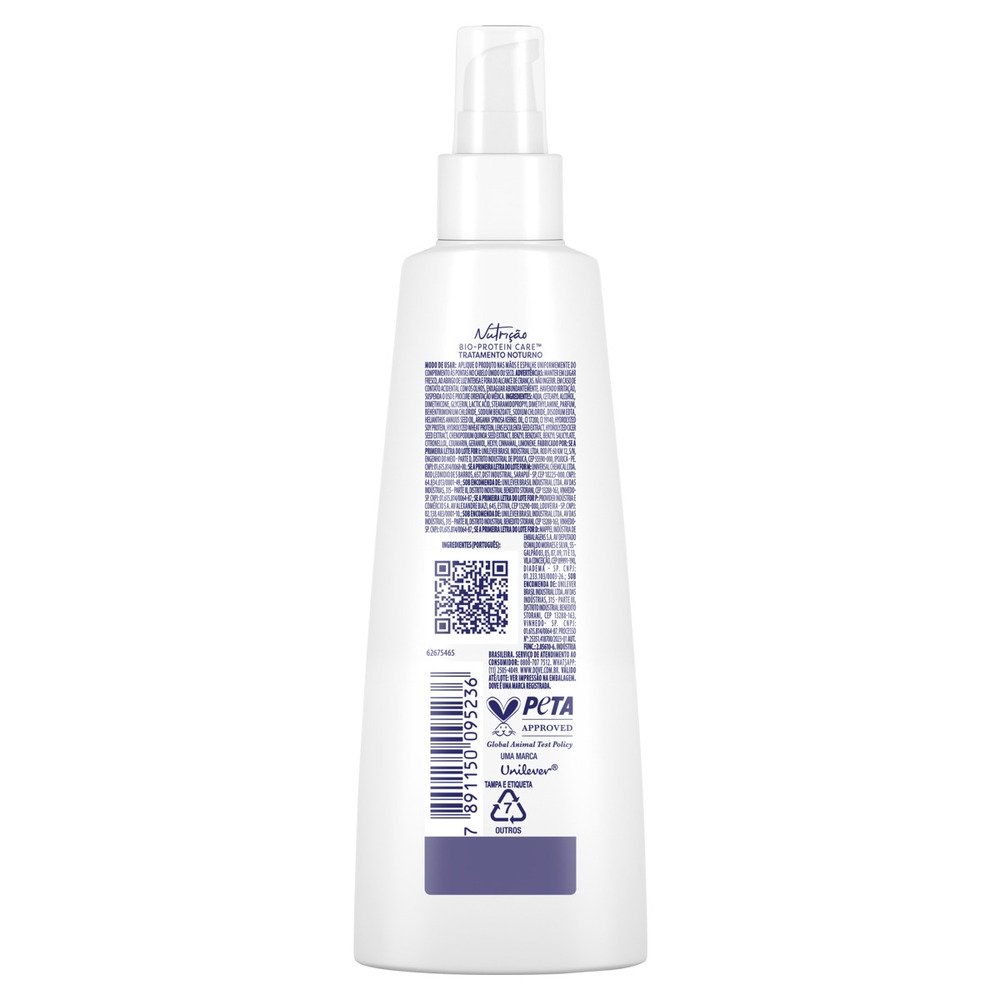 CREME TRATAMENTO DOVE NOTURNO NUTRICAO 175ML