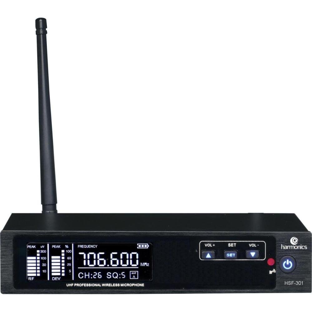 Microfone Harmonics HSF300-1 Sem Fio De Mão UHF Un.Venda: PC/1