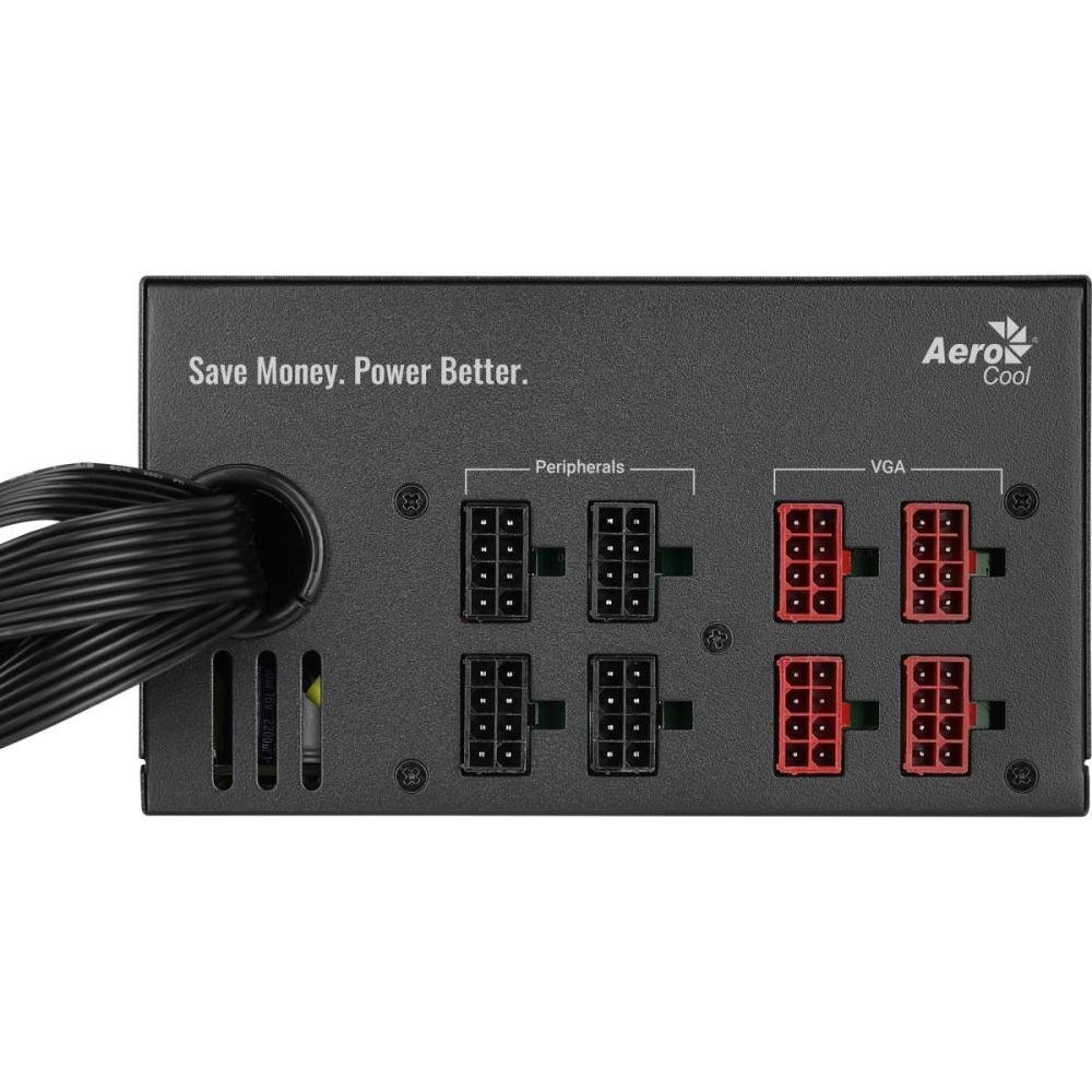 Fonte Gamer ATX Aerocool KCAS 80 Plus Gold 1000GM Sem Cabo