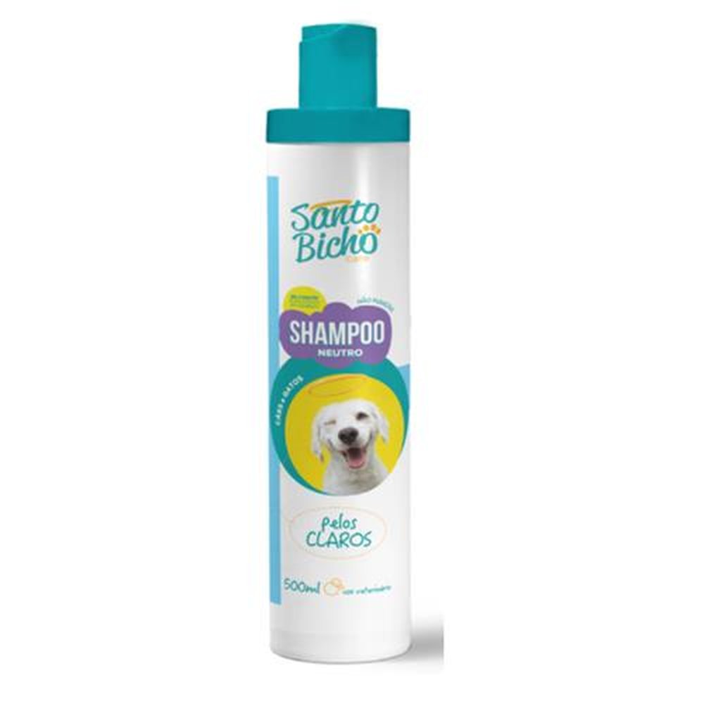 Shampoo Pelos Claros 500ml Santo Bicho