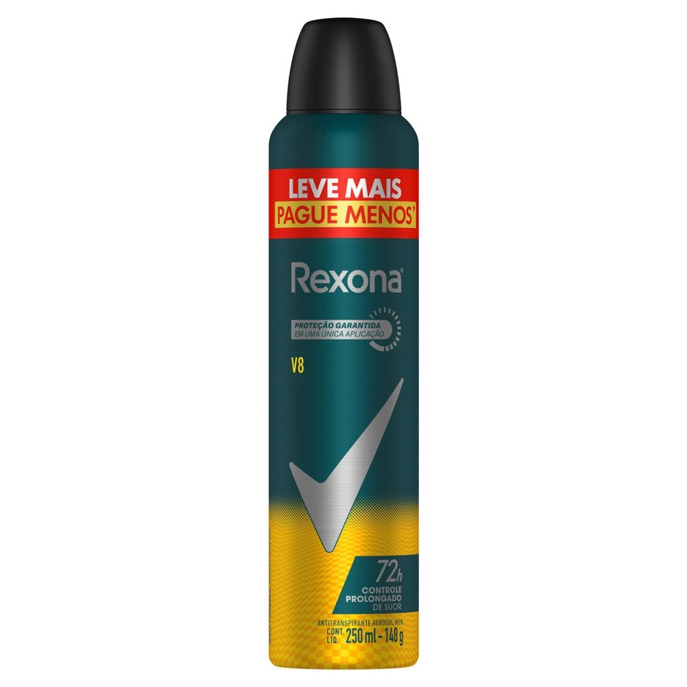DESODORANTE REXONA AEROSOL MEN V8 250ML