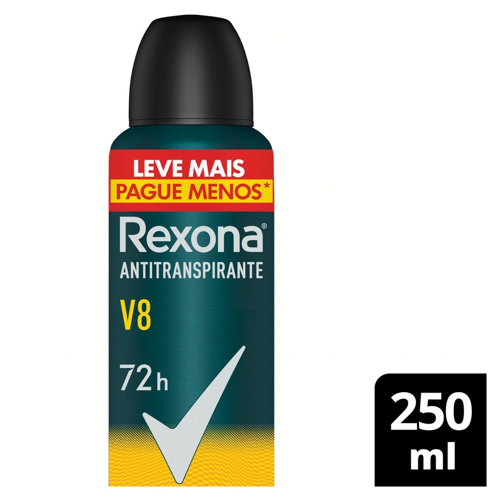 DESODORANTE REXONA AEROSOL MEN V8 250ML