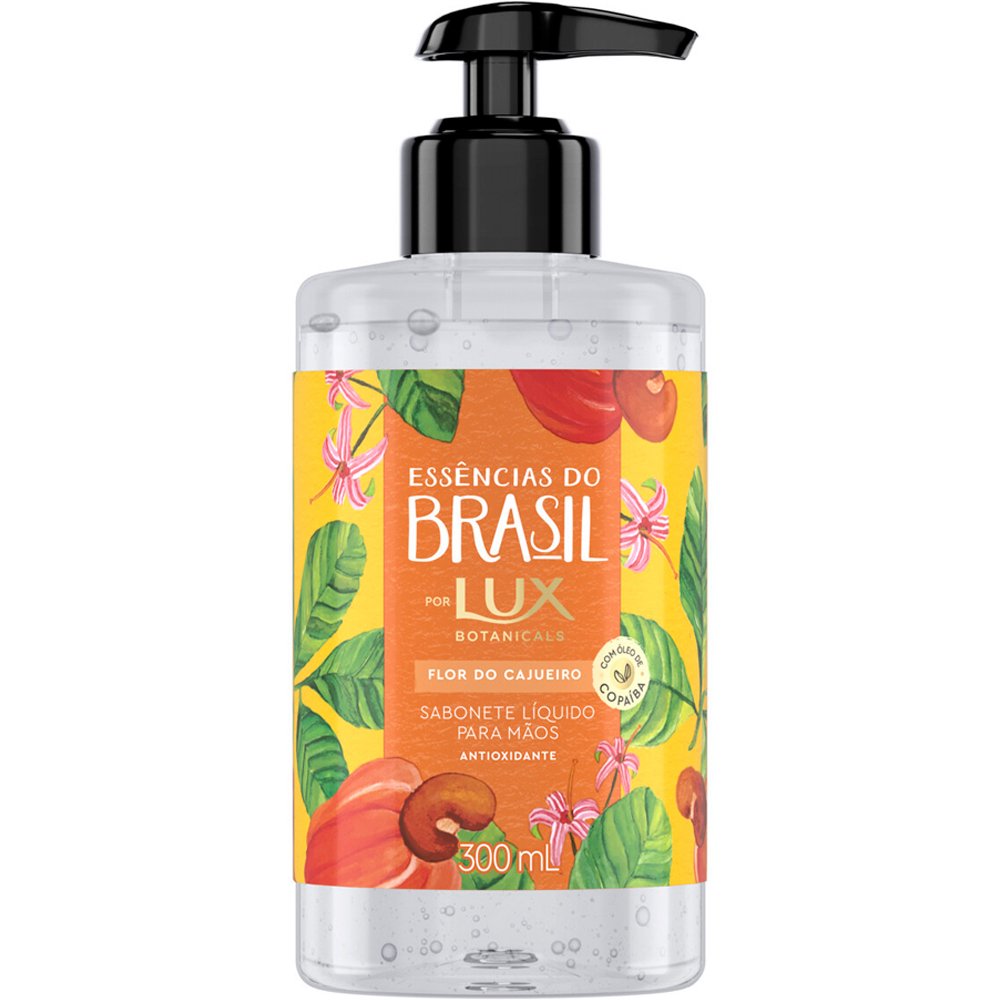 Sabonete Liquido Lux Para Maos Flor De Cajueiro 300ml