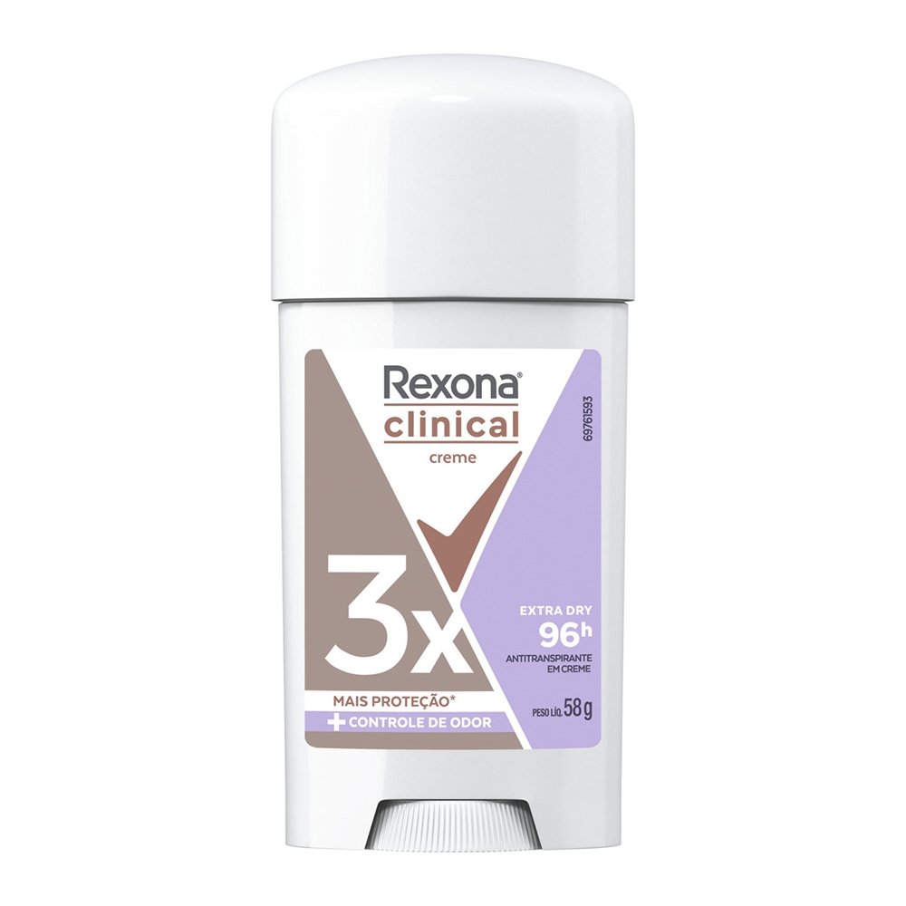 Desodorante em Creme Rexona Women Clinical Extra Dry 58g