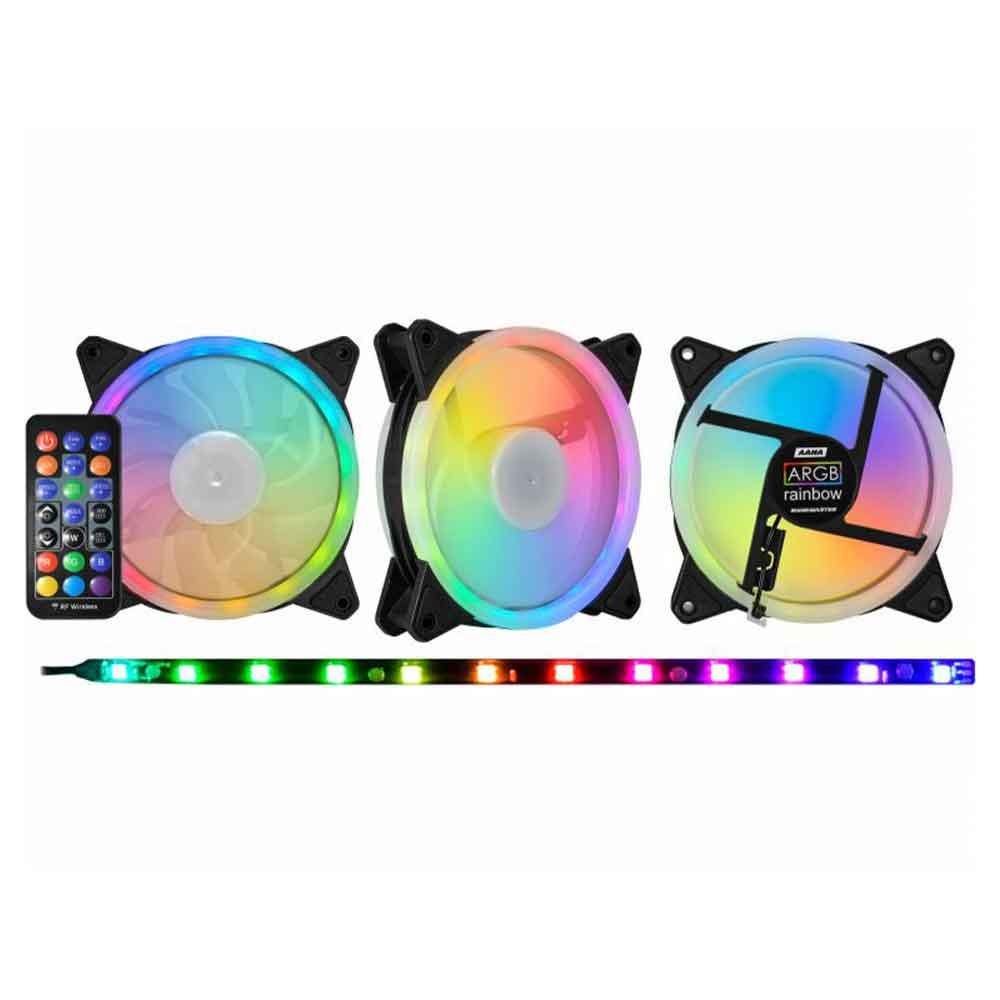 Kit Cooler K-mex Argb Aana 120x120+controle Remoto/gravacao