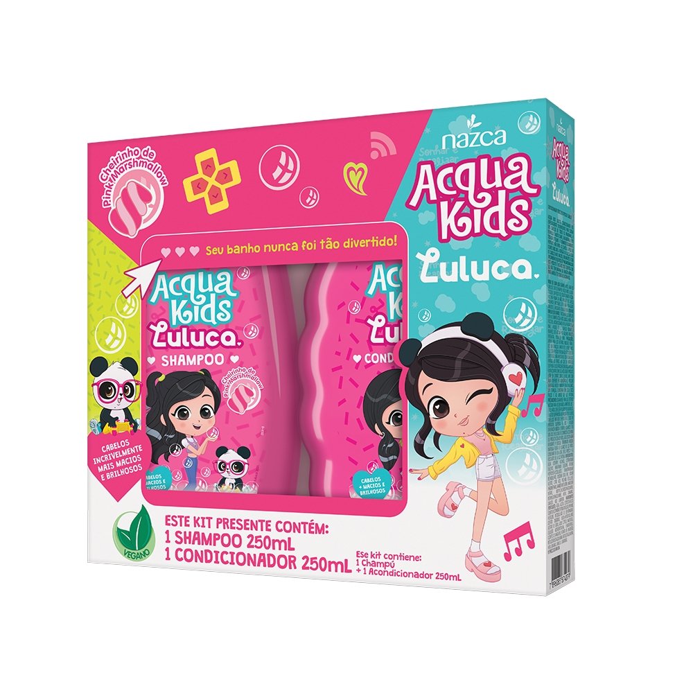 Shampoo+Condicionador Acqua Kids Luluca 250ml