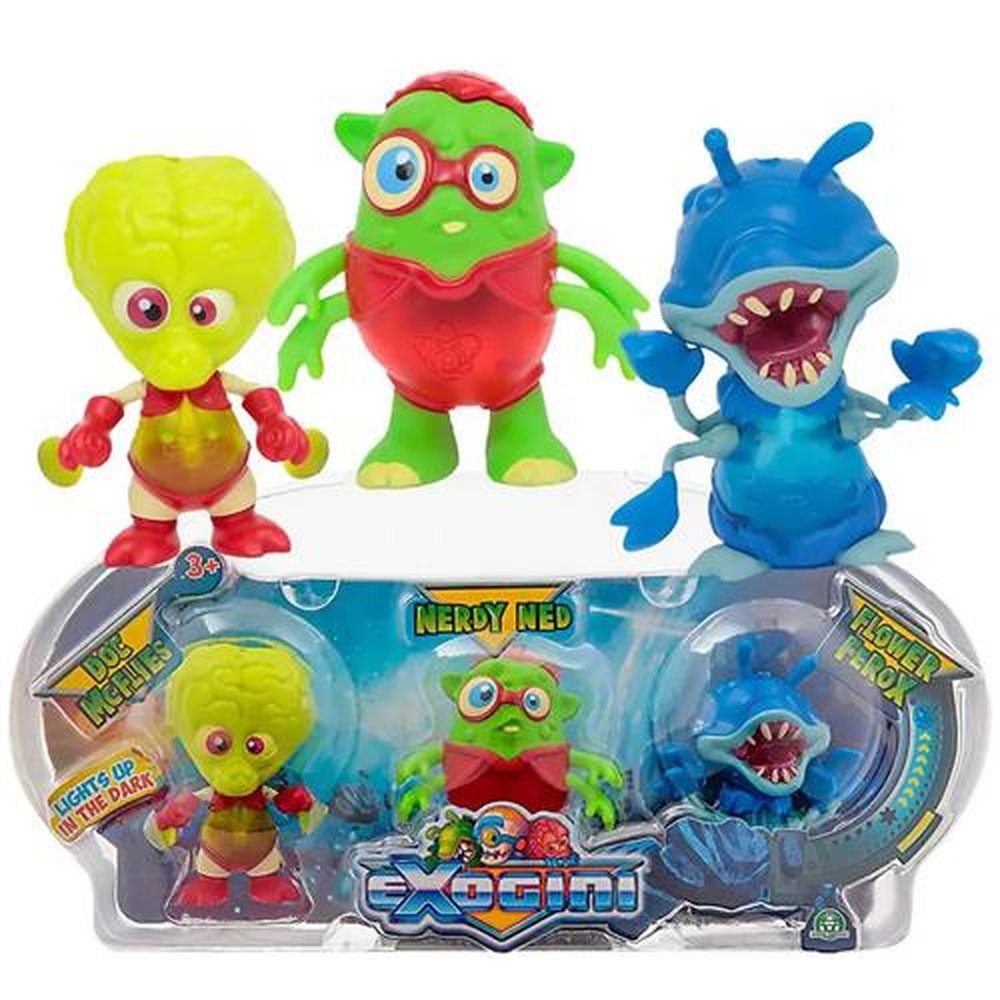 Mini Personagens Exogini Triple Blister | Martins Atacado