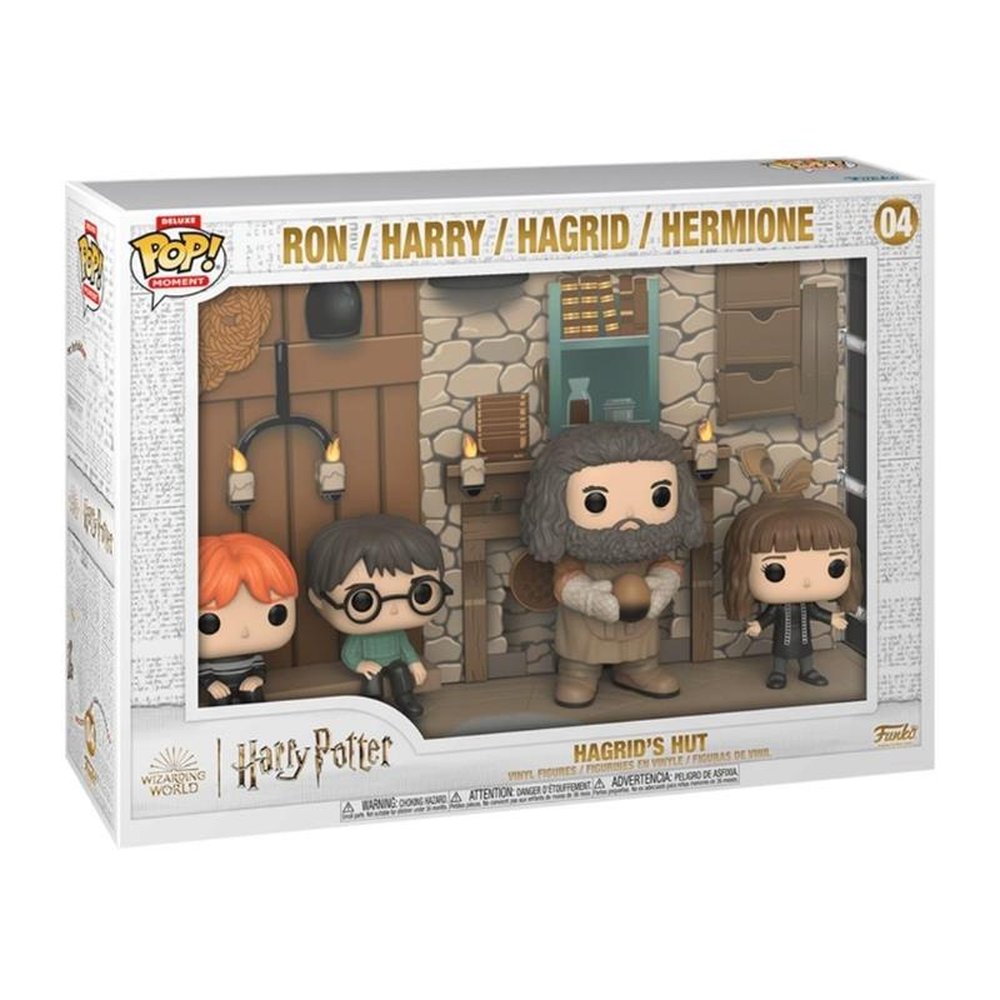 Boneco Funko Heroes Harry Potter e a Pedra Filosofal com ambiente e 4 Personagens