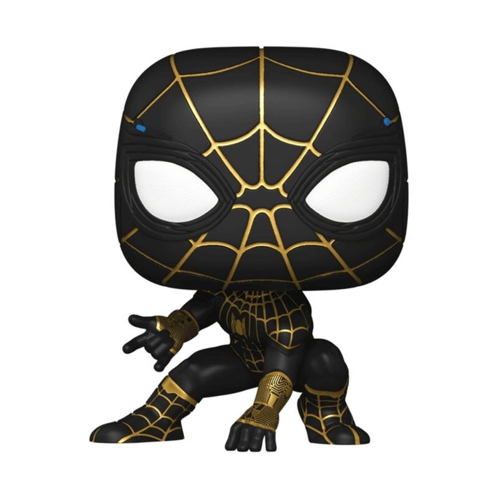 Boneco Funko Heroes Marvel Spiderman Black e Gold Suit