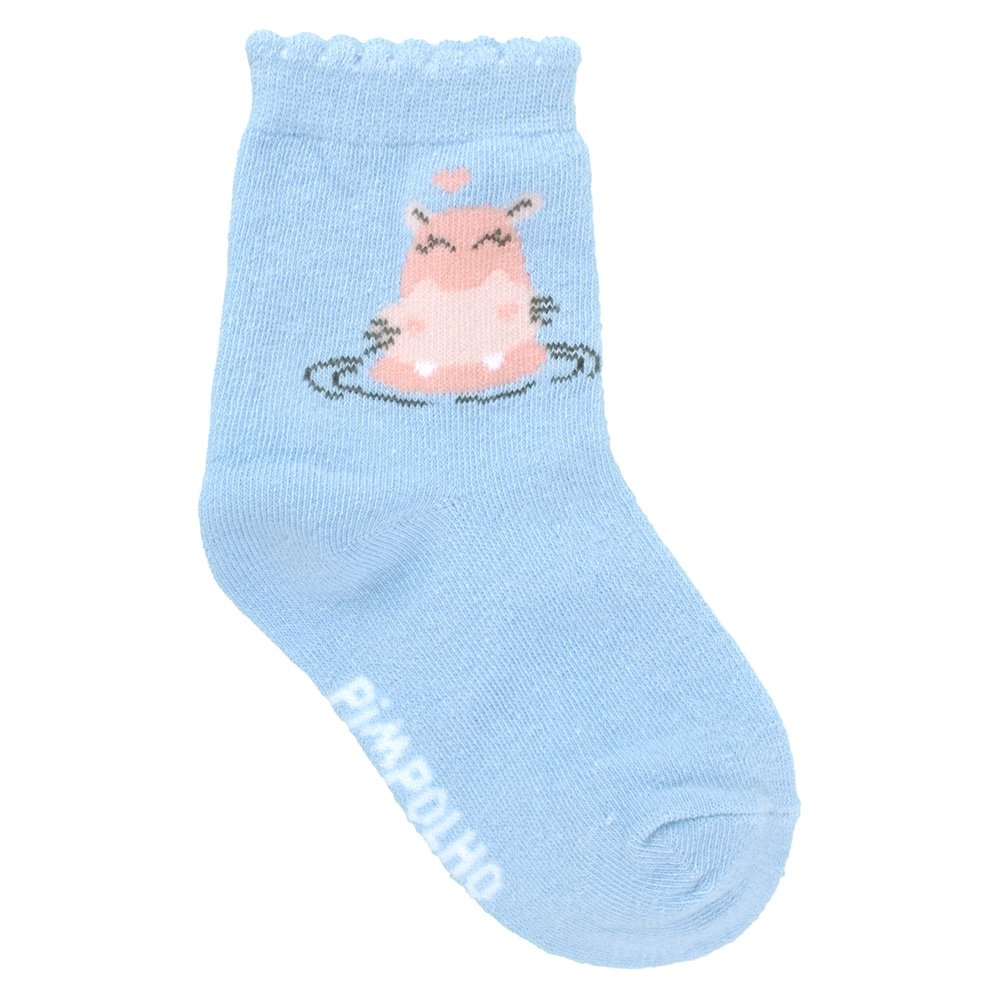 Kit Meia Colorida C/3 Pares Tag 26-30 Feminino Pimpolho Pack Com 06 Kits