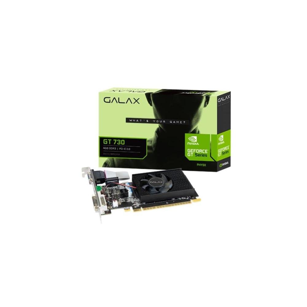 Placa De Video Galax Geforce Gt 730, 4gb, Ddr3, 128bits - 73gqf8hx00hd