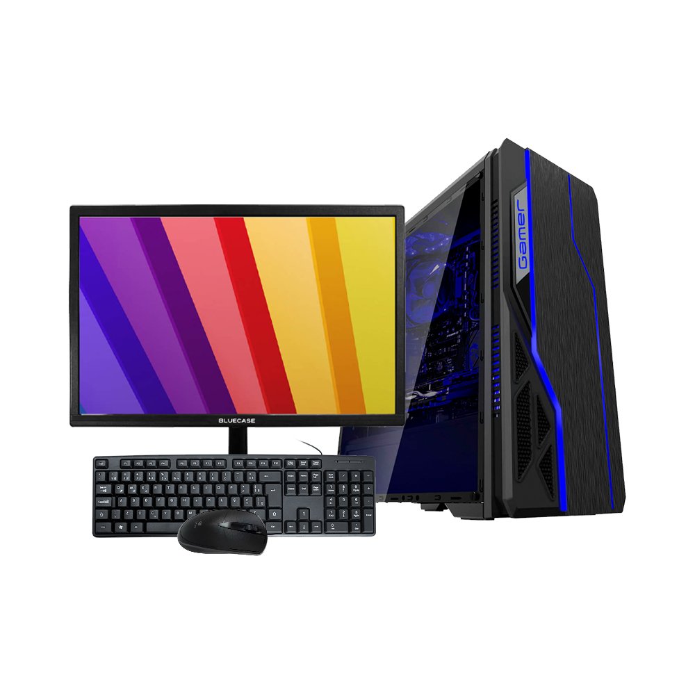 Kit Completo Monitor 21,5" + Computador Core I3 3240, 8GB, SSD 240Gb + Kit Teclado e mouse - Bluecase