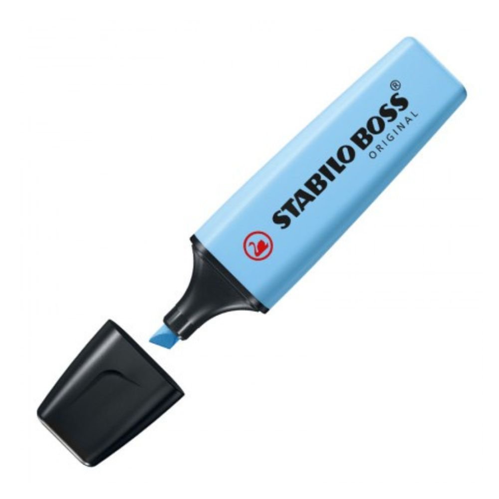 Marcador de Texto Stabilo BOSS Pastel Azul Nevoa 70-112