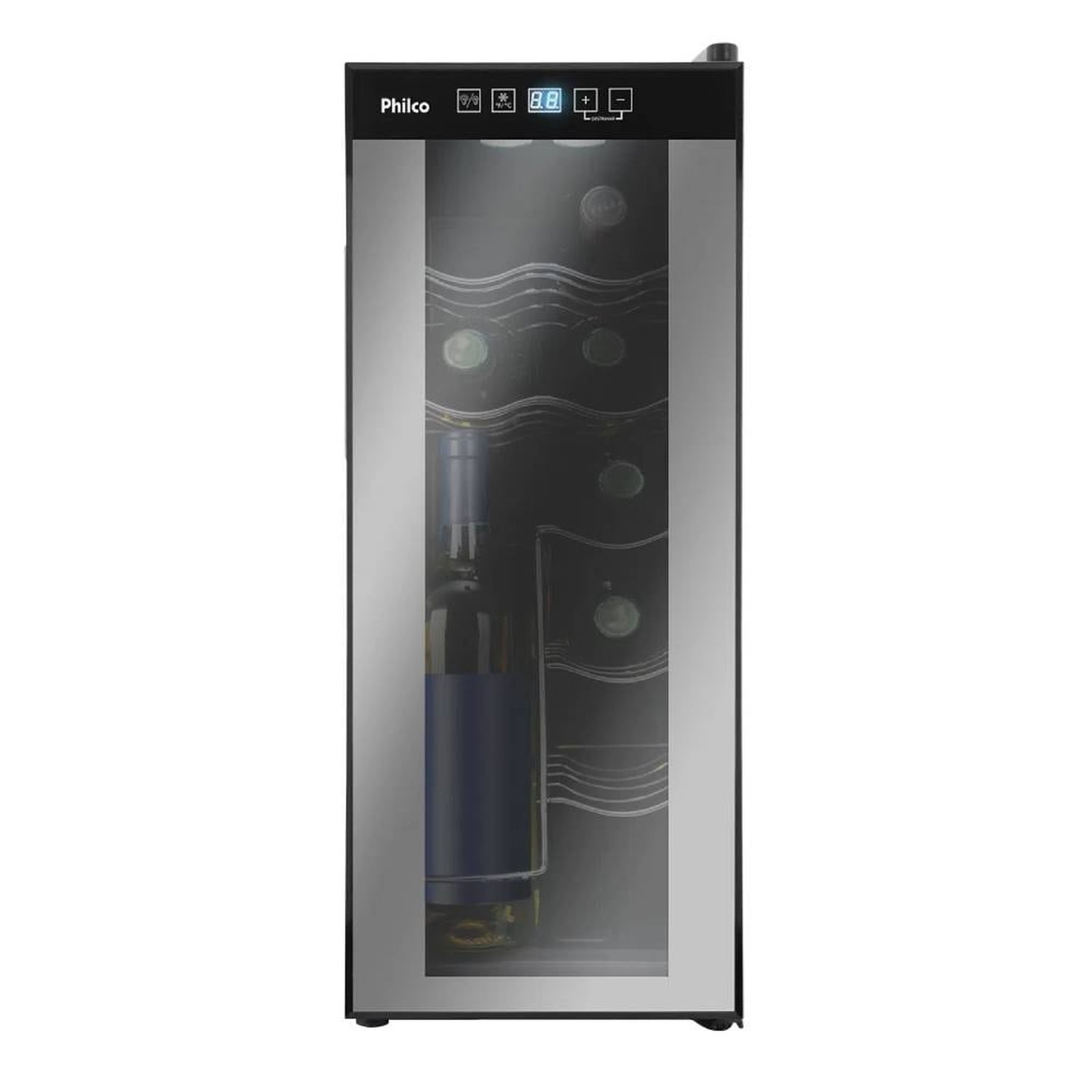 Adega 12 Garrafas Philco PAD12E | Display Digital, Preto, Bivolt
