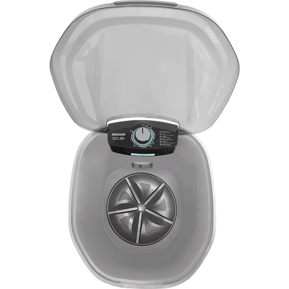 Lavadora de Roupas Suggar 10Kg Lavamax Neo Eco Prata LE1011PR ¿ 127 Volts