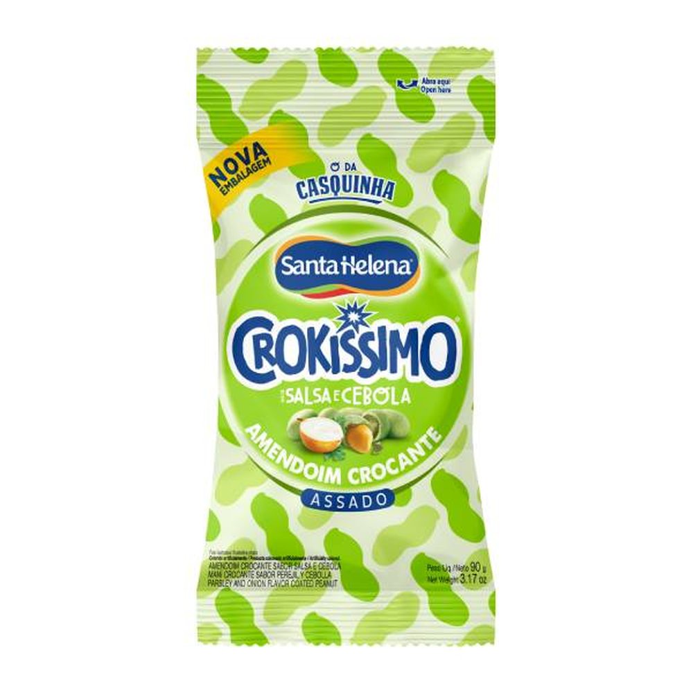 Crokíssimo Amendoim Crocante Salsa E Cebola 90G Pacote