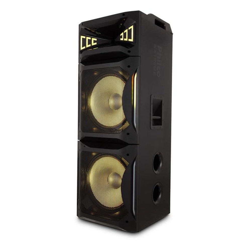 Caixa Acústica Philco Flash Lights Preta PCX30000 ¿ Bivolt