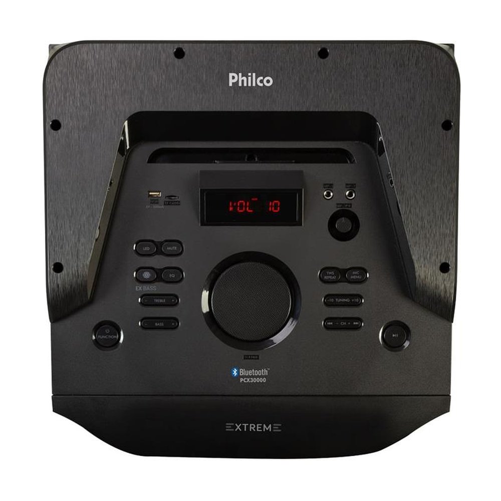 Caixa Acústica Philco Flash Lights Preta PCX30000 ¿ Bivolt