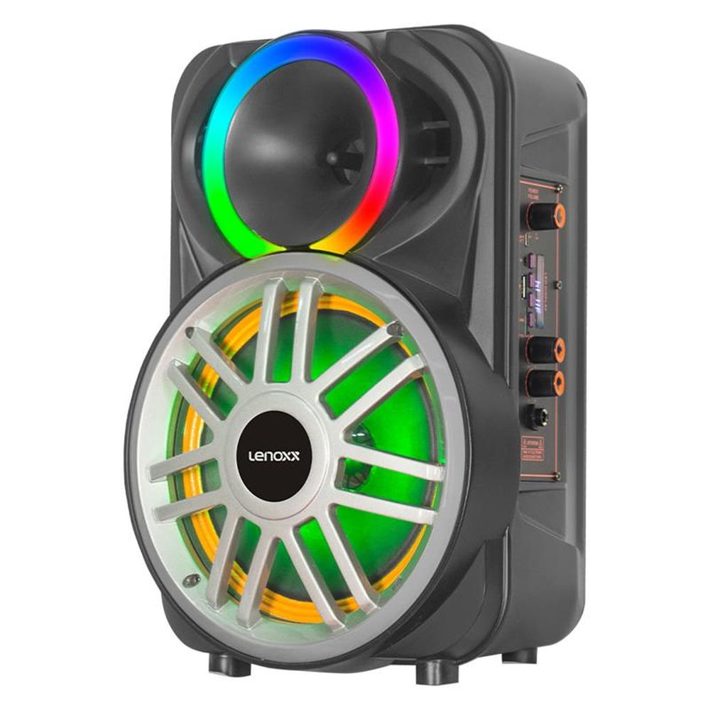 Caixa de Som Lenoxx Amplificada Preta LCA8 ¿ Bivolt