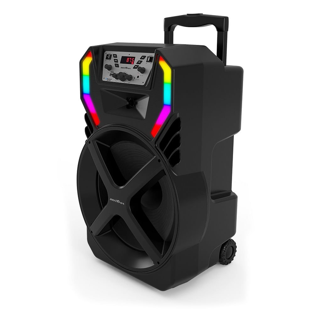 Caixa Acústica Britânia Flash Lights Woofer 15 Preta BCX12500 ¿ Bivolt