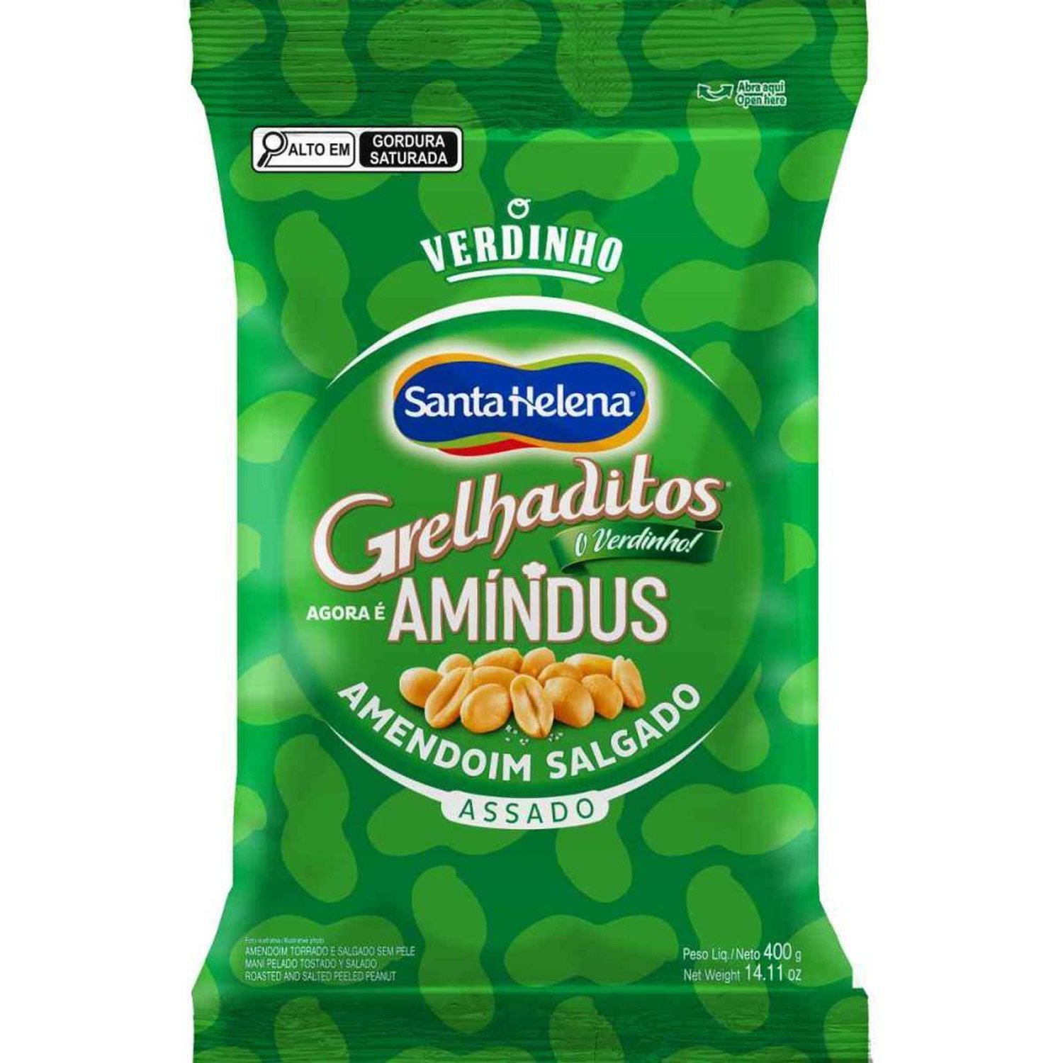 Amendoim Amindus S/Pele 400G