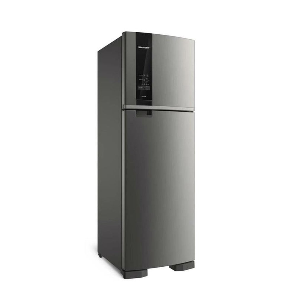 Refrigerador Brastemp 400 Litros Frost Free Duplex com Freeze Control Inox BRM54JK - 127 Volts