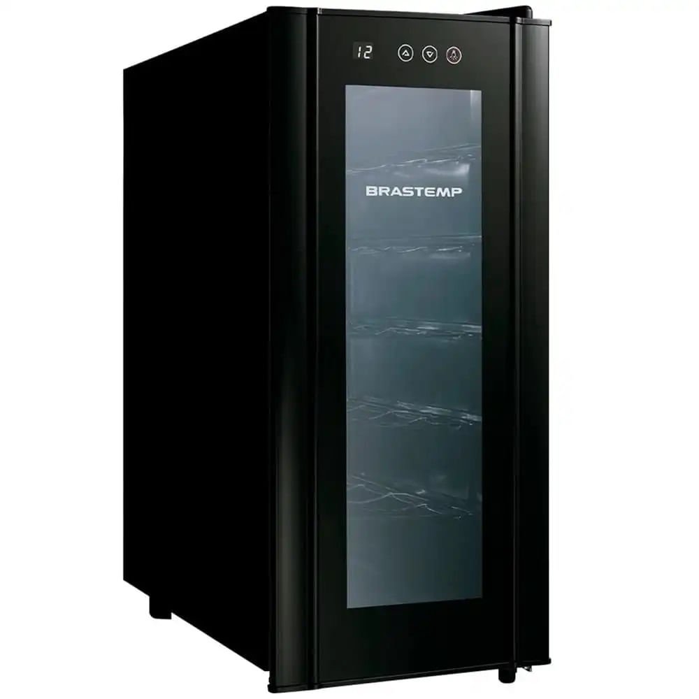 Adega Brastemp 12 Garrafas com Painel Touch Preta BZC12BE ¿ 127 Volts